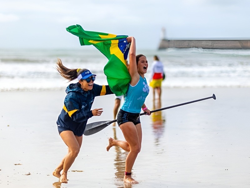 Atleta penhense Rebeka Klotz por pouco não belisca medalha de bronze no Mundial de Stand Up na França