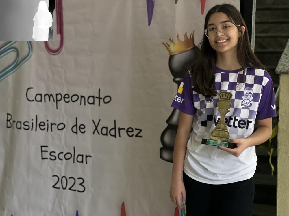 Enxadrista de Penha conquista o tricampeonato no Brasileiro de Xadrez Escolar