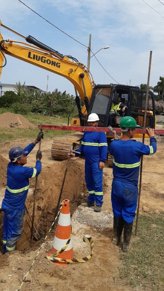 Águas de Penha avança com obras da rede de esgoto na cidade
