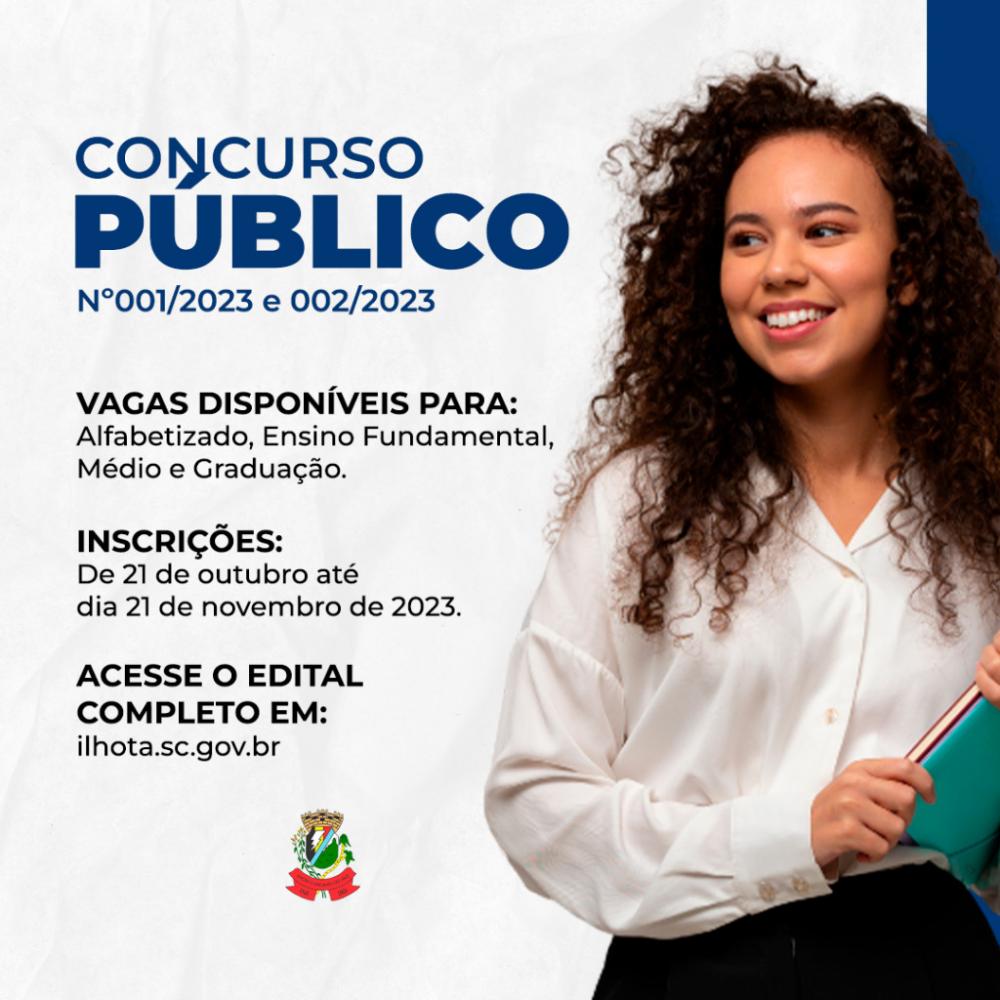 Prefeitura de Ilhota abre concurso público com mais de 50 vagas 