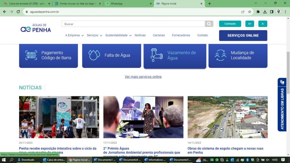 Saiba onde encontrar os comunicados da Águas de Penha