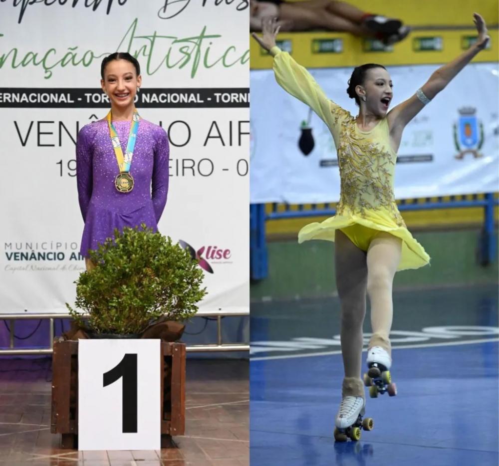 Barra Velha - Helena Rodrigues da Silva é ouro no Brasileiro de Patinação Artística