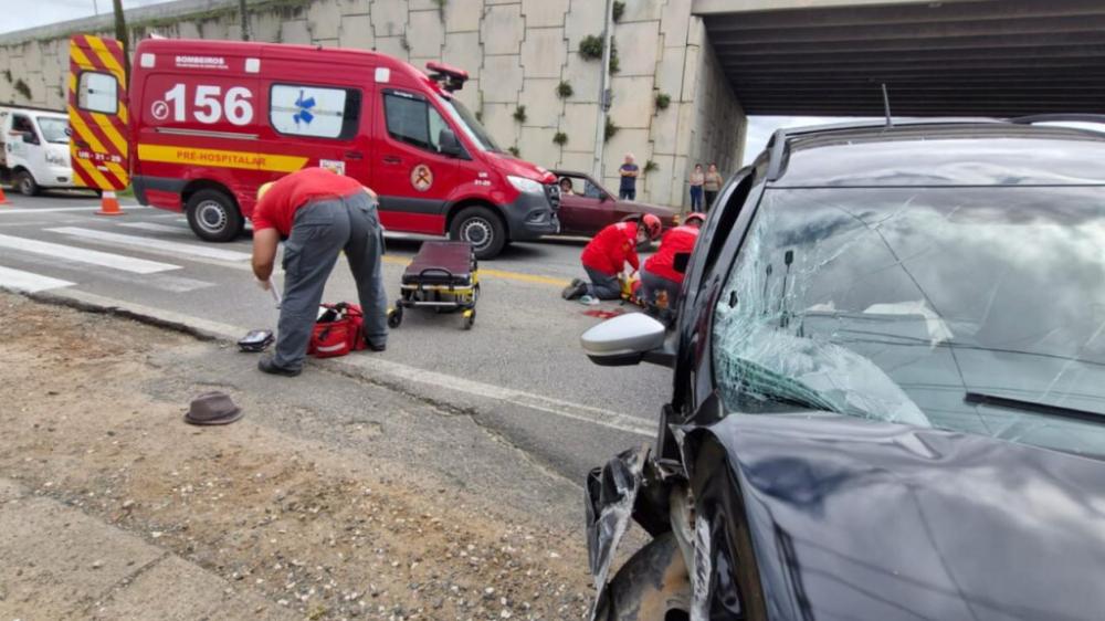 Homem é atropelado na marginal leste da BR-101 em Barra Velha