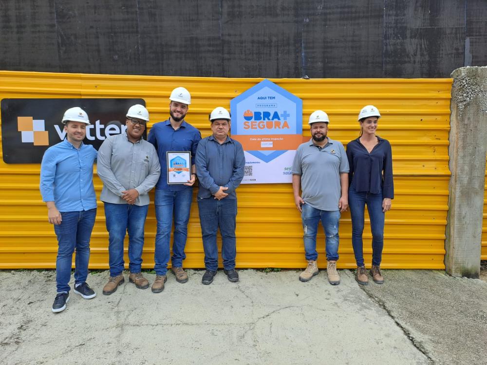 Obras de Balneário Piçarras e Balneário Camboriú recebem certificação "Obra Mais Segura"