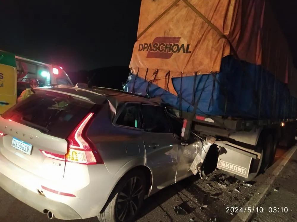 Motorista morre em acidente no km 146 da BR-101 em Itapema