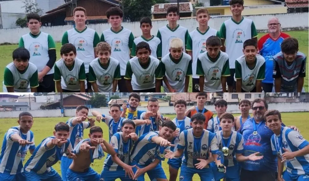 Penha - Escolas Rubens João de Souza e João Batista Paiva são as campeãs da etapa municipal do Campeonato Catarinense Escolar de Futebol