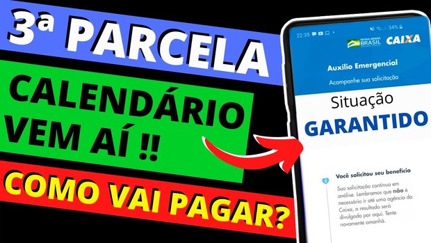 Terceira parcela do auxílio emergencial de 600 reais começa e ser paga a partir de amanhã