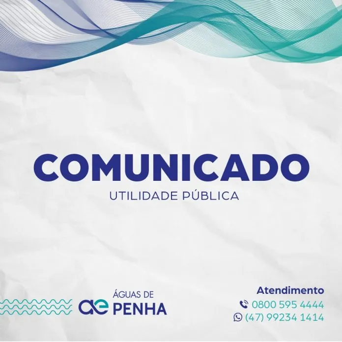 Águas de Penha reajusta tarifa em -034%