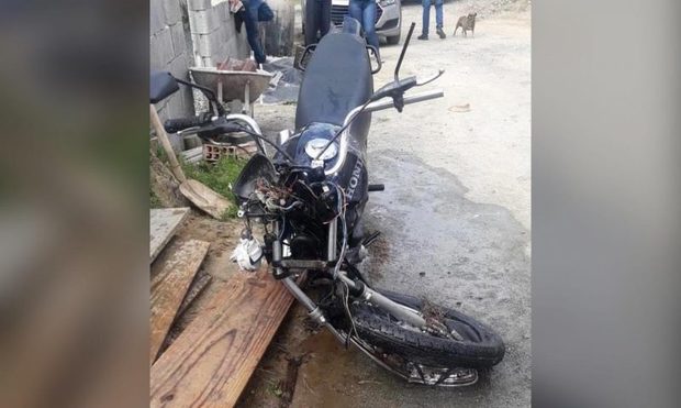 Navegantes: Jovem morre em acidente de moto na SC-414 no bairro Escalvândia