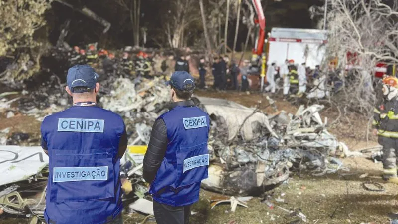 Quatro catarinenses estão entre as vítimas na queda do avião na cidade de Vinhedo (SP)