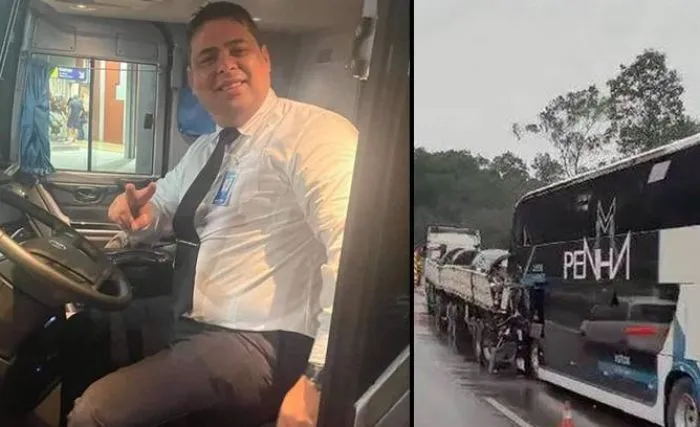 Motorista que morreu em acidente de ônibus e caminhão é velado em Balneário Camboriú
