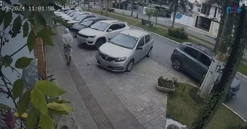 Menina leva bofetada de morador de rua em Itajaí