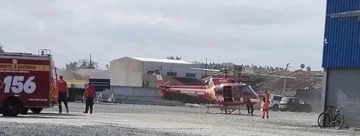 Homem morre durante o trabalho em fábrica de postes no bairro Vila Nova em Barra Velha