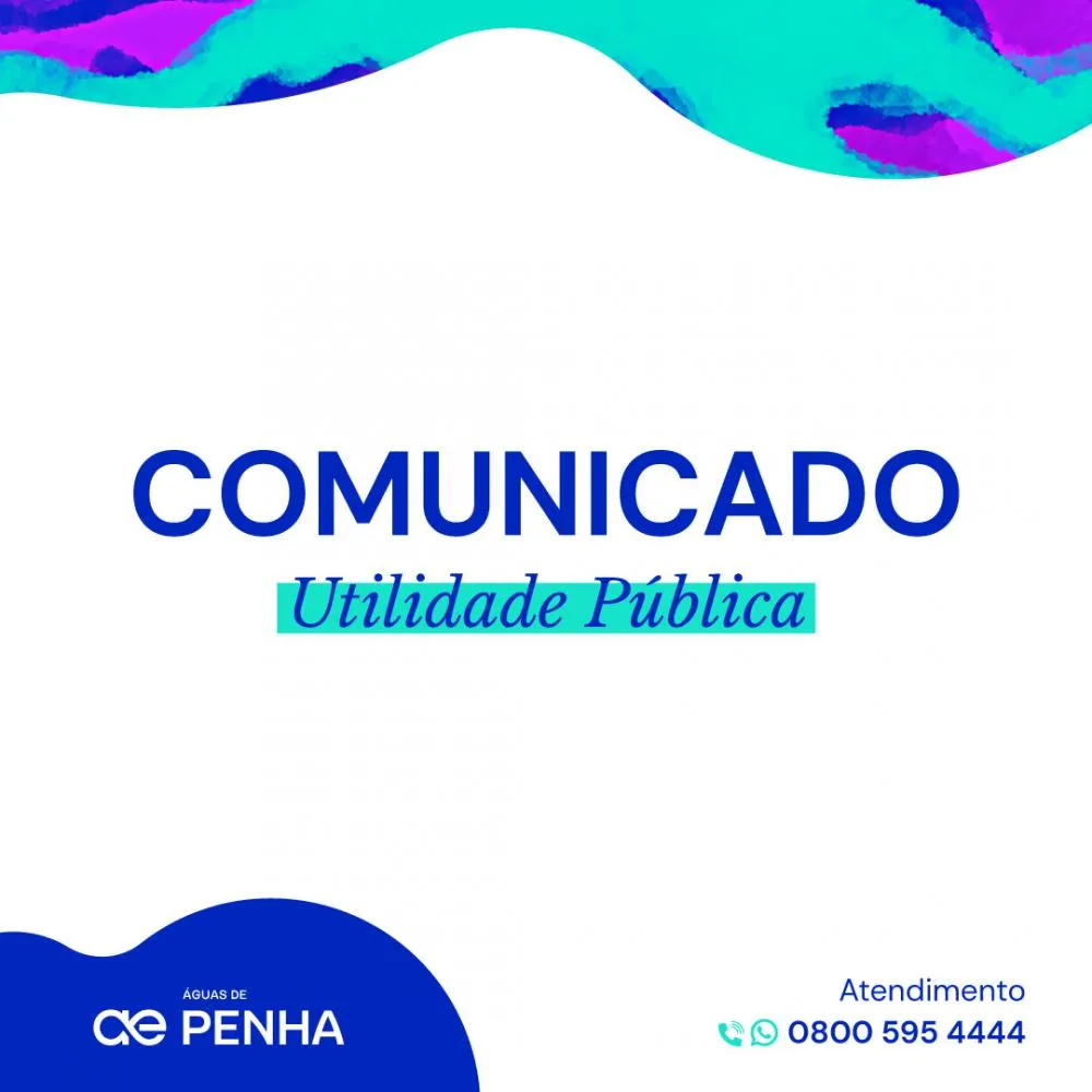 Manutenção programada em adutora pode afetar abastecimento em bairros de Penha amanhã (12)