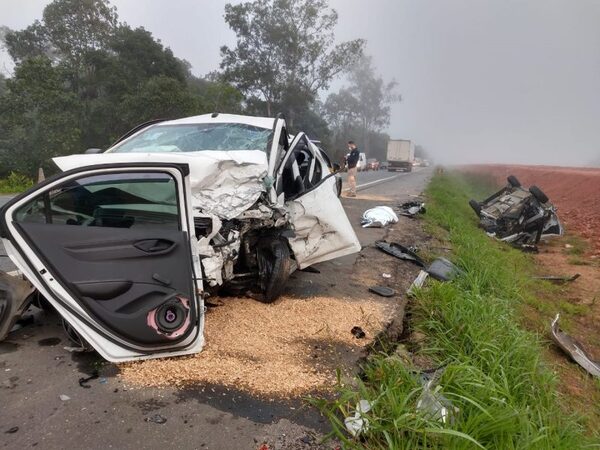Araquari: Mulher morre na manhã de hoje em grave acidente na BR-280