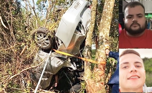 Morre o segundo ocupante do Toyota Etios que ficou pendurado na árvore na BR-470 em Ilhota
