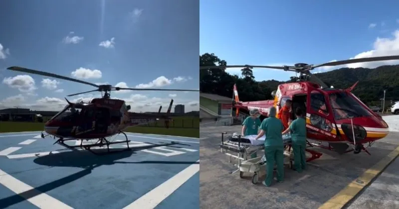 Barra Velha - Bebê é encontrada afogada em caixa d’água e levada a hospital por helicóptero