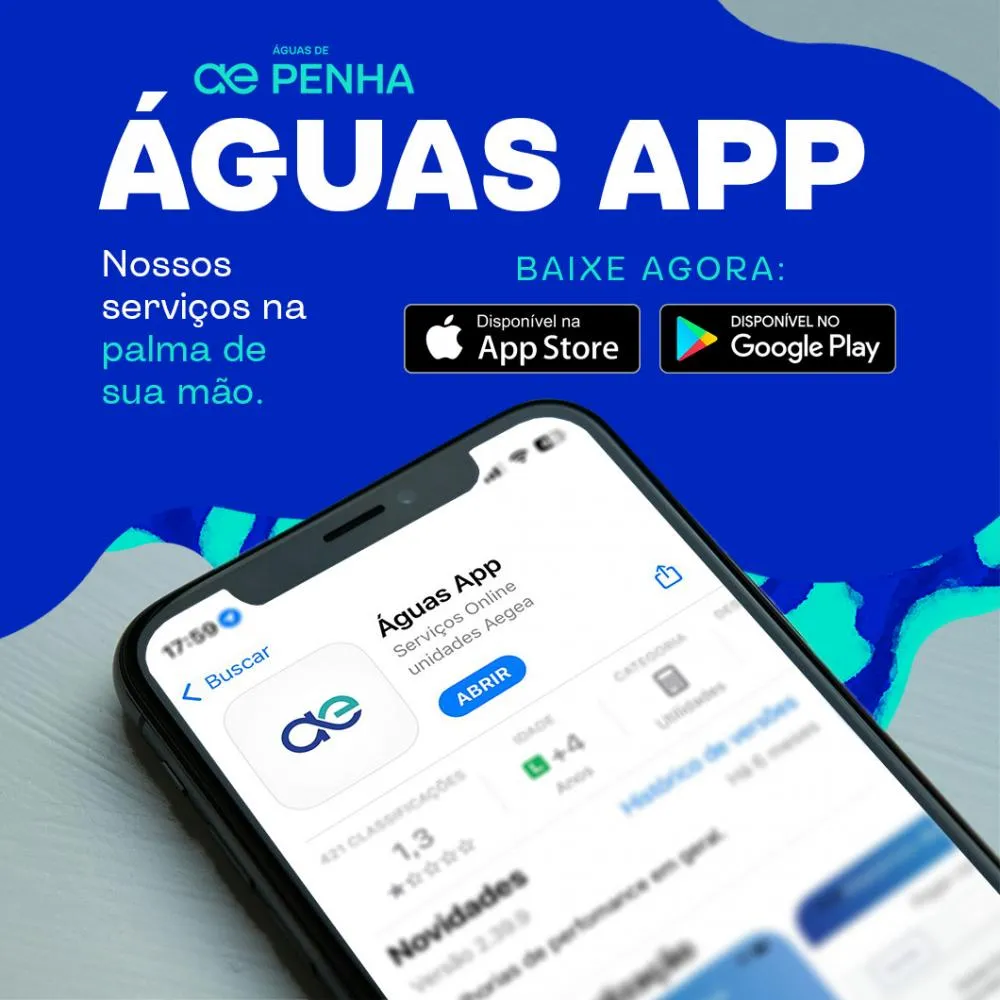 Aplicativo da Águas de Penha facilita o atendimento para moradores