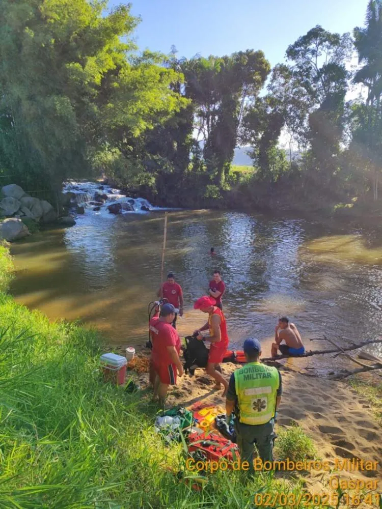 Jovem morre afogado em ribeirão em Gaspar