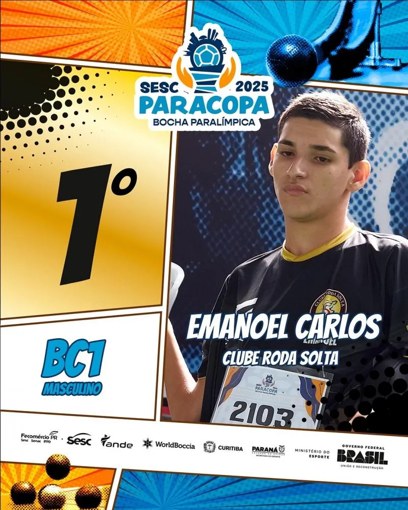 Paratleta penhense conquista o bicampeonato do Brasileirão de Jovens de Bocha Paralímpica