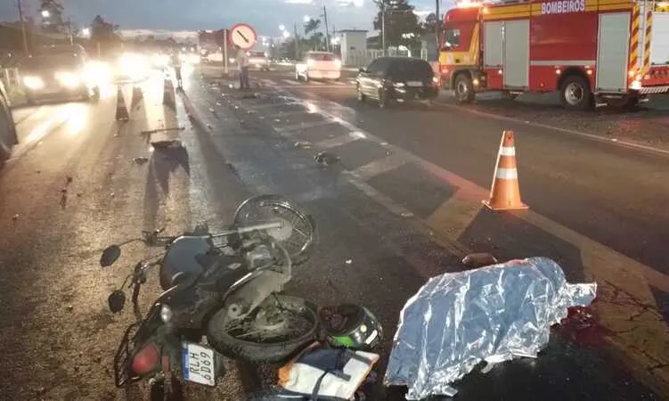 Pedestre morre atropelado por moto na BR-280 em Araquari