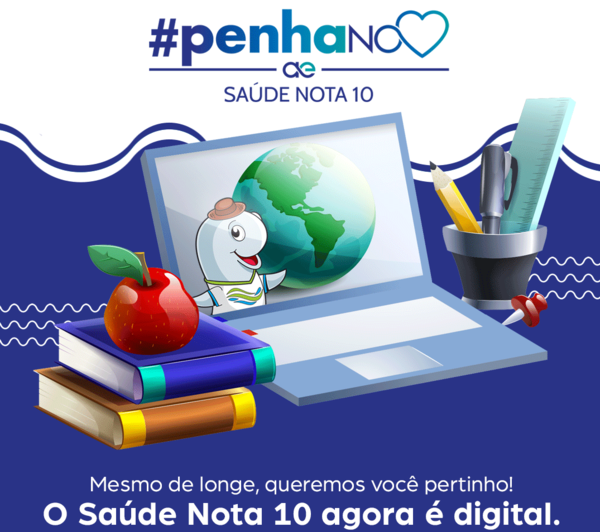 Saúde Nota 10 ganha versão digital e inicia nesta semana nas escolas municipais de Penha