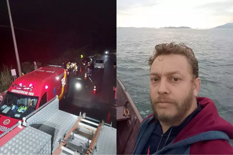Colisão contra carro mata motociclista e deixa adolescente gravemente ferido em Araquari