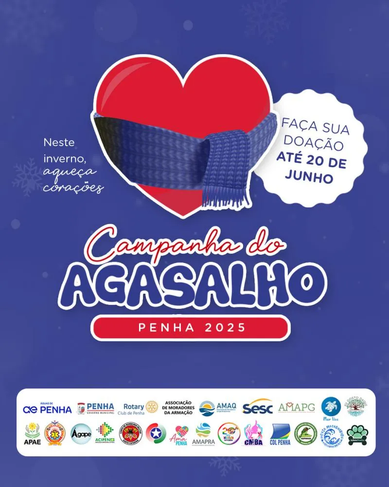 Mais de 30 pontos de coleta da Campanha do Agasalho em Penha