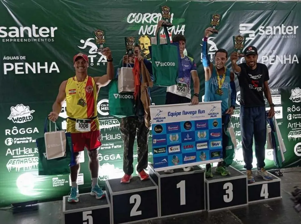 Penhense Cristiano Alexandrina é medalha de bronze na 1ª Corrida Noturna de Penha