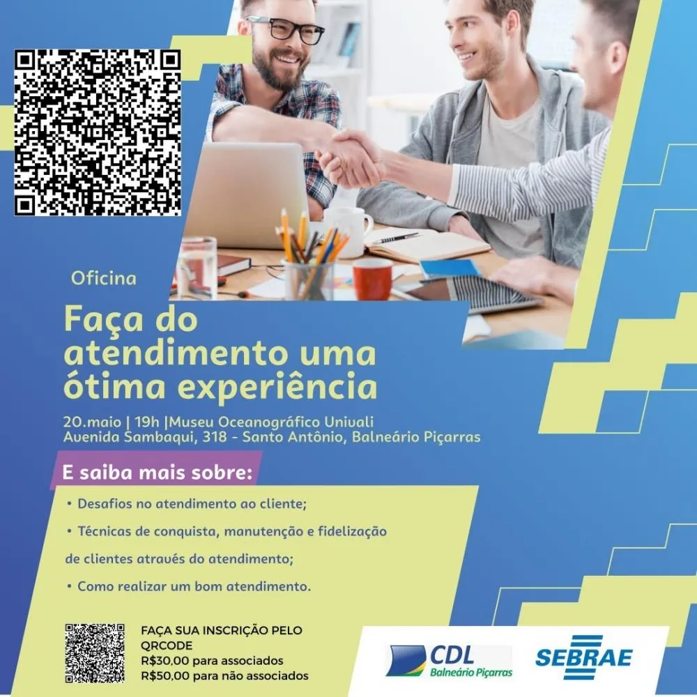 CDL Balneário Piçarras e SEBRAE promovem oficina para aprimorar atendimento no comércio