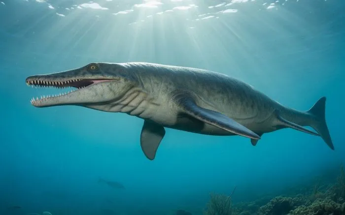 Crânio gigante de mosassauro é atração inédita no Museu Oceanográfico Univali em Balneário Piçarras