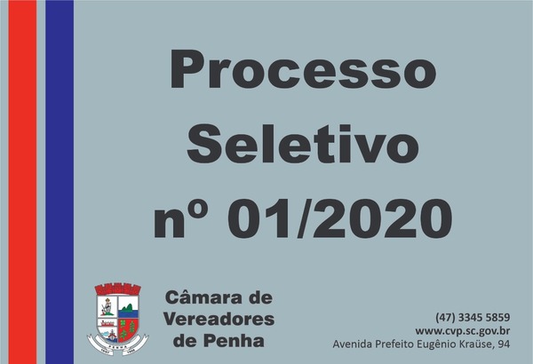 Câmara de Vereadores de Penha abre inscrições para processo seletivo