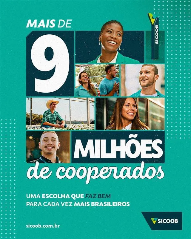 Sicoob ultrapassa 9 milhões de cooperados com solidez e impacto social