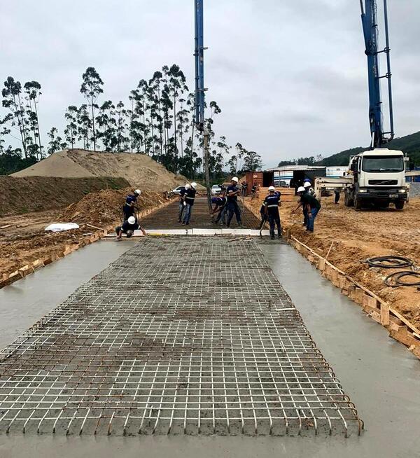 Obras da Estação de Tratamento de Água de Penha avançam em diferentes frentes de trabalho