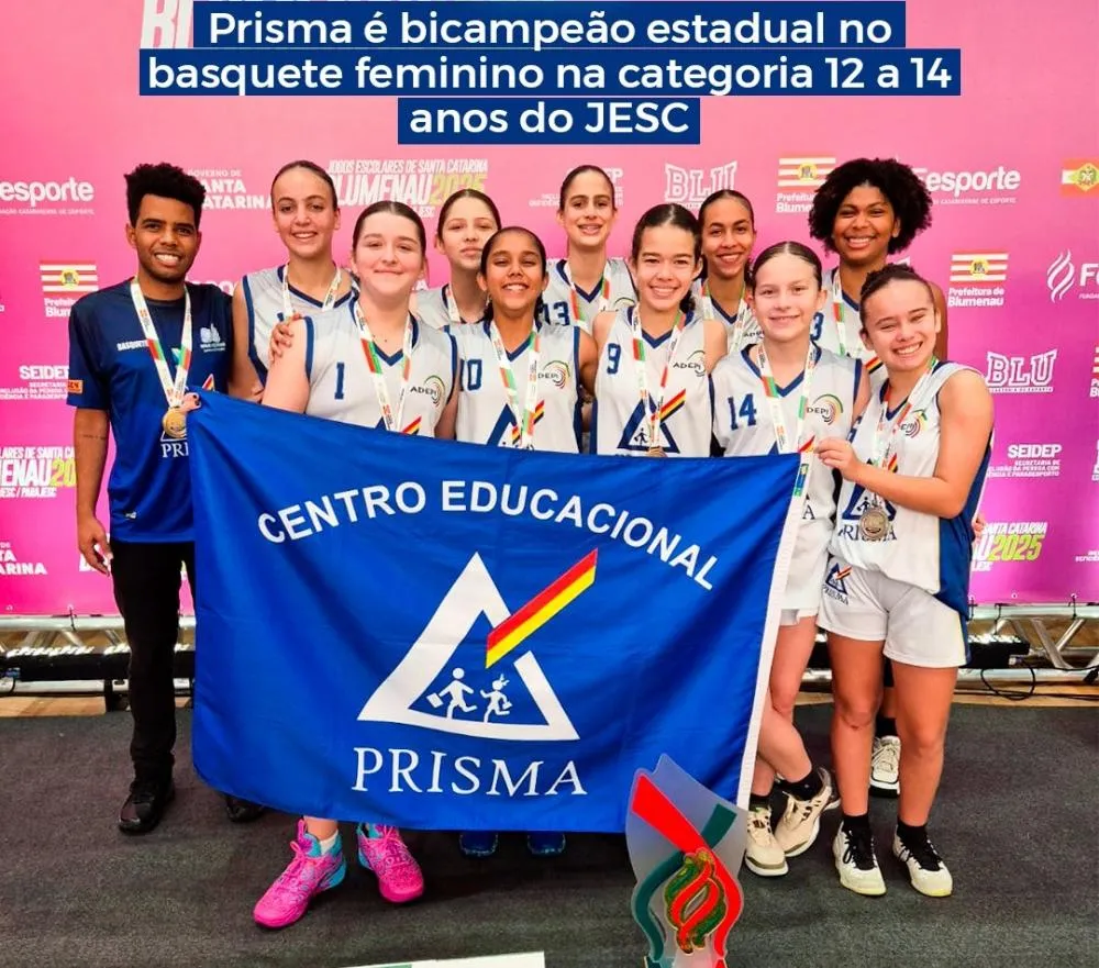 Basquete feminino do Colégio Prisma conquista o bi nos JESC