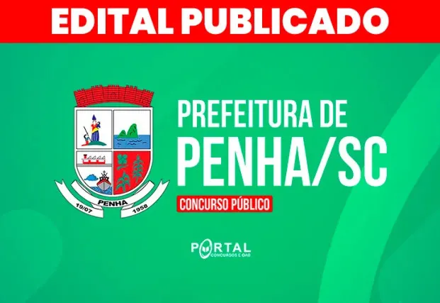 Prefeitura de Penha abre inscrições para Processo Seletivo e Concurso Público
