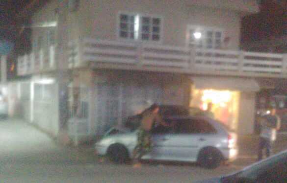 Fugiu da cena: Motorista provoca acidente no Centro de Penha e foge do local