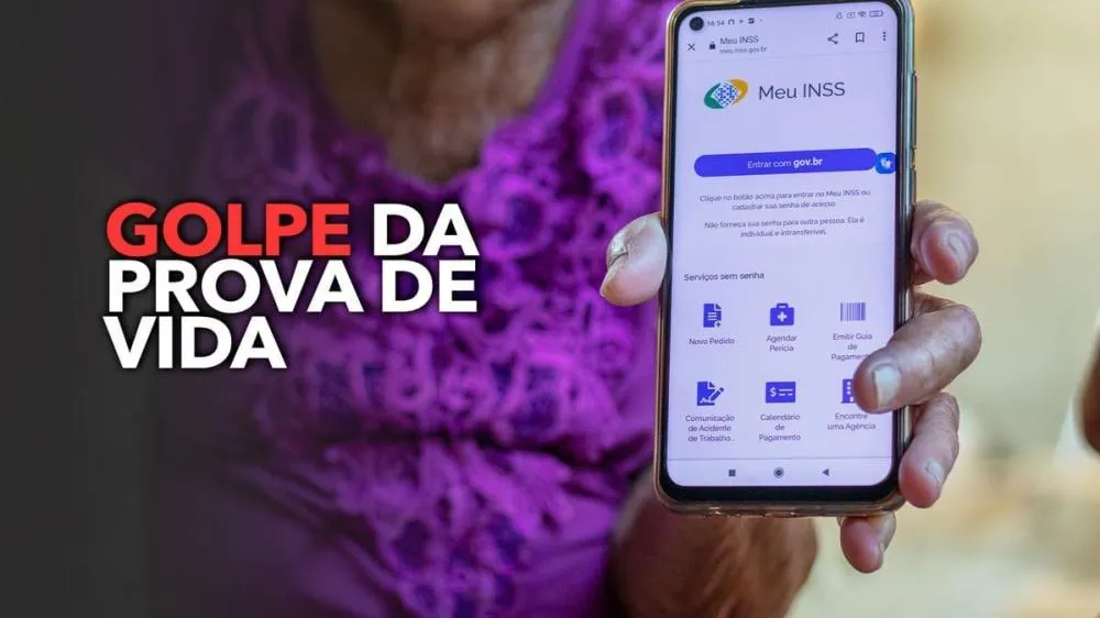 Golpistas estão tentando roubar dados pessoais de pensionistas do dizendo que precisam fazer a Prova de Vida do INSS