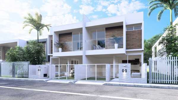 Sobrados na Praia Alegre em Penha a partir de R$ 380 mil