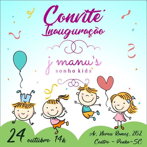 Sonho Kids: Inaugura hoje a J Manu’s o novo espaço de moda infantil no Centro de Penha