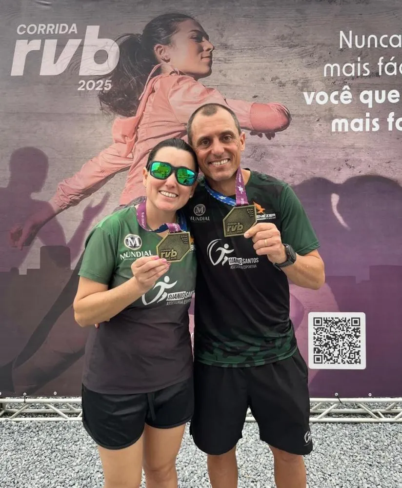 Casal de Penha faz bonito na 5ª Corrida RBV Malhas em Brusque