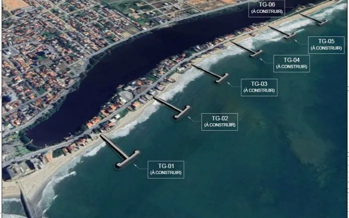 Barra Velha projeta seis novos molhes contra erosão da praia