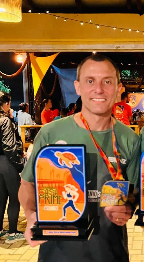 Dois atletas de Penha chegam do Top 5 da 1ª Corrida Noturna Casa Prime