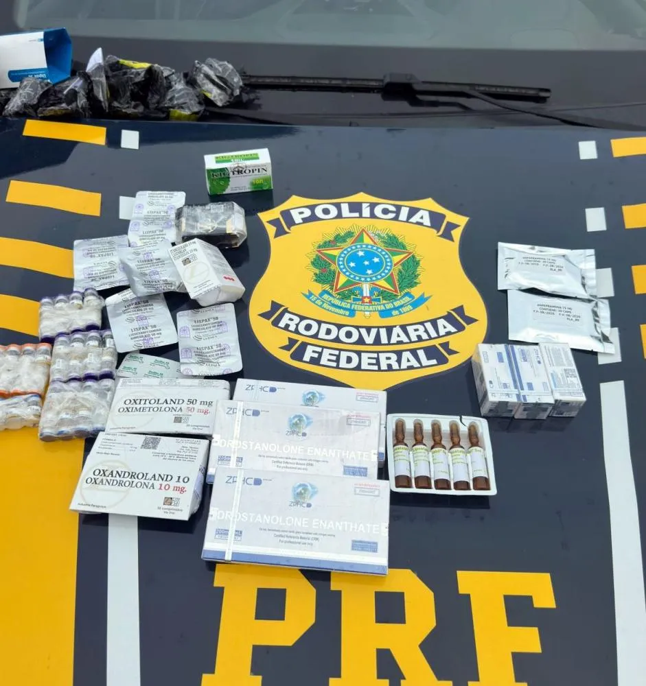 PRF apreende anabolizantes e emagrecedores na BR-101 em Araquari
