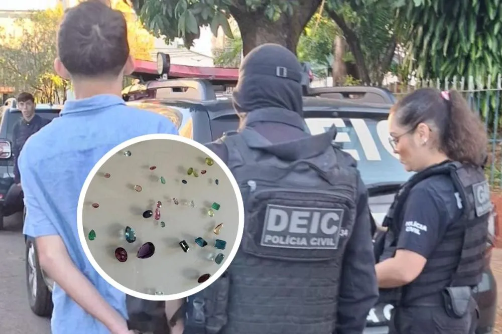 Megaoperação contra golpe do falso leilão prende homem com pedras preciosas em Joinville e Balneário Barra do Sul