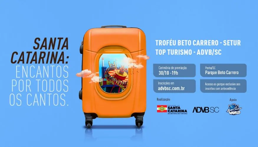 Prêmio Beto Carrero de Turismo será entregue amanhã em Penha 