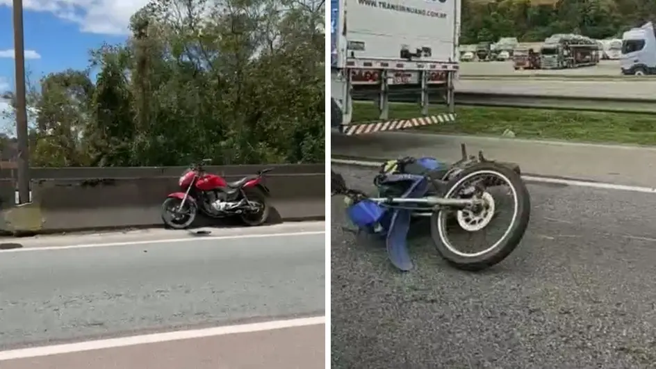 Dois acidentes em menos de cinco minutos matam motociclistas na BR-101 no Norte Catarinense