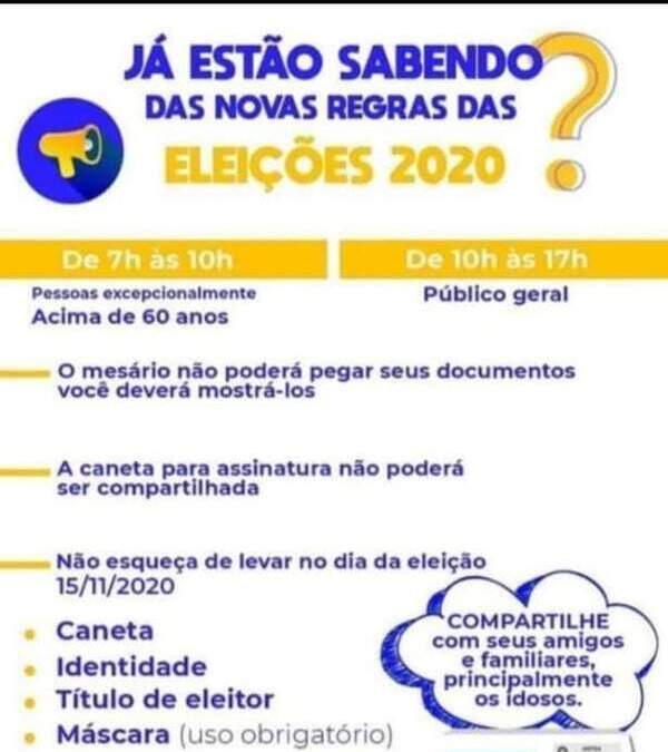 Eleições 2020: TSE pede atenção dos eleitores para as medidas de prevenção contra o contágio da Covid-19