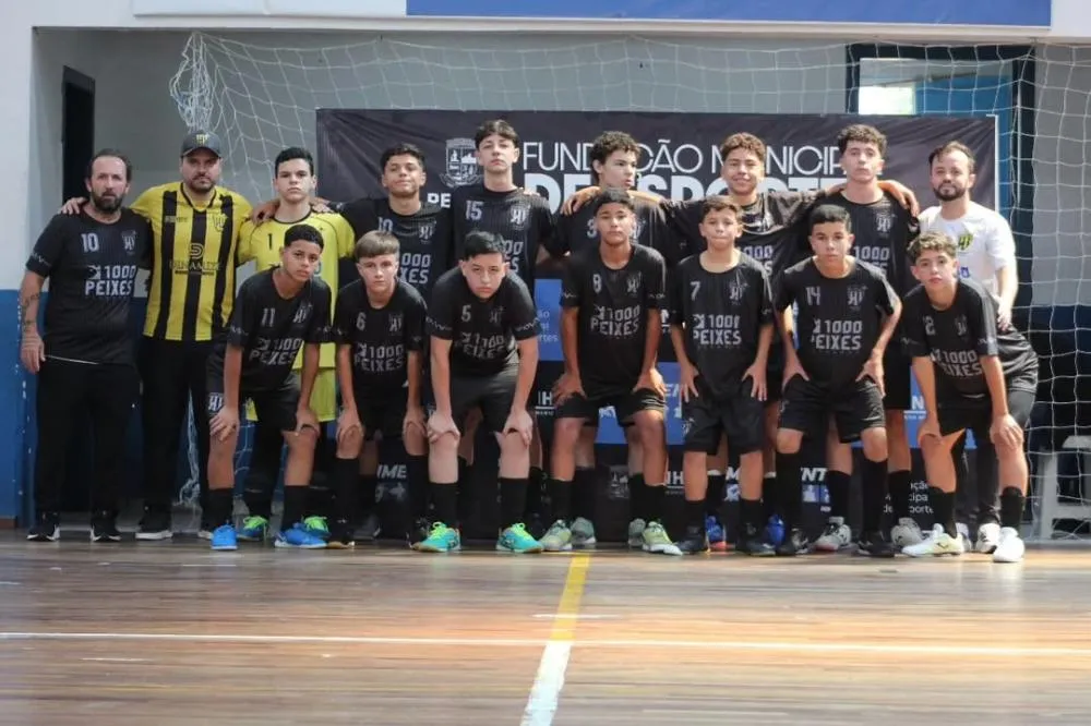 Flexa Negra é vice-campeão da categoria Sub-14 do Municipal de Futsal de Penha