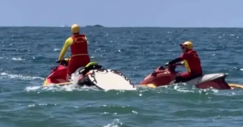 Continuam as buscas do jovem que despareceu no mar da praia de Itaguaçu em São Francisco do Sul 